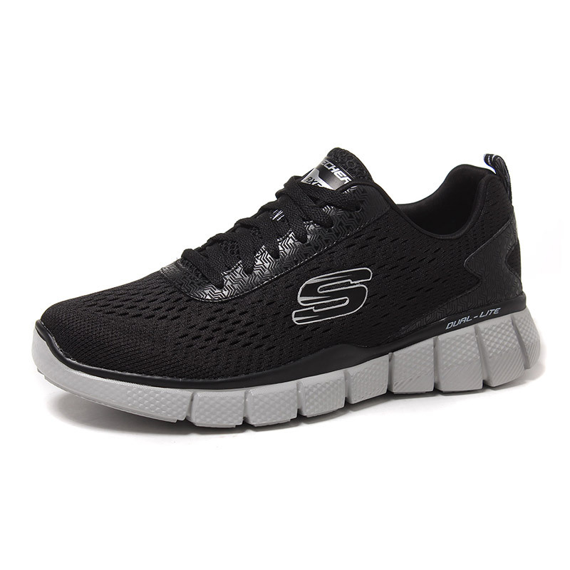 SKECHERS 斯凯奇男鞋训练鞋运动鞋综合训练51529/BKGY 黑色 39.5码