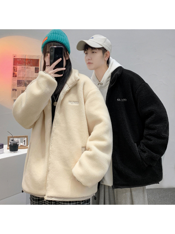 冬季棉衣男潮流冬装港风羊羔绒宽松情侣棉服百搭有型网红同款外套