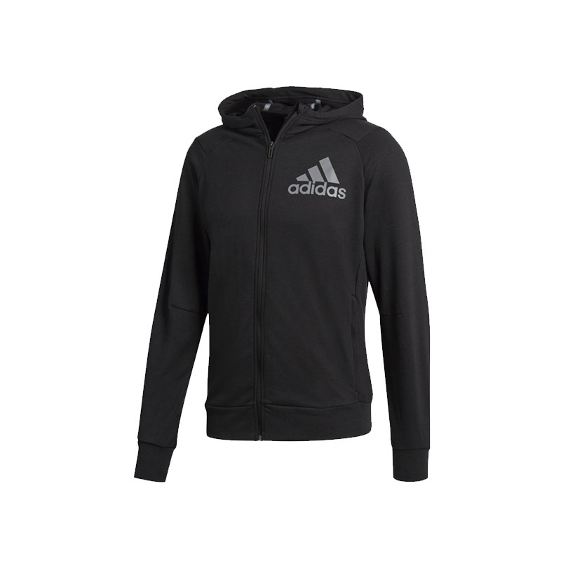 adidas阿迪达斯外套男连帽针织夹克休闲运动服ai7478