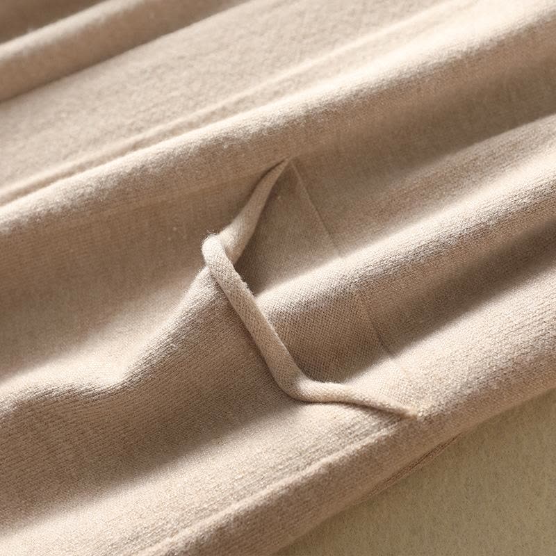 韩版软糯纯色针织开衫女春季新款宽松慵懒风中长款毛衣外套女图片