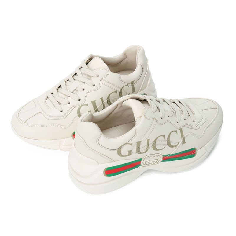 预售 古驰GUCCI Rhyton 老爹鞋 皮带标识粒面皮528892 女士低帮鞋运动鞋图片