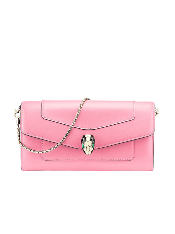 【预定】BVLGARI/宝格丽 SERPENTI FOREVER 长款翻盖链条钱包
