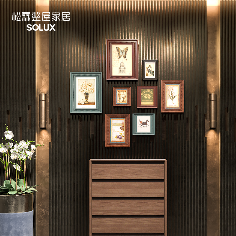 松霖SOLUX 博尔顿 美式复古组合画