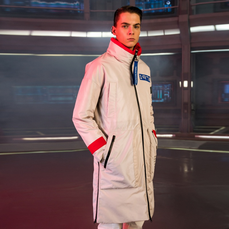 波司登outlets男立领nasa联名长款鹅绒加厚羽绒服b90142959