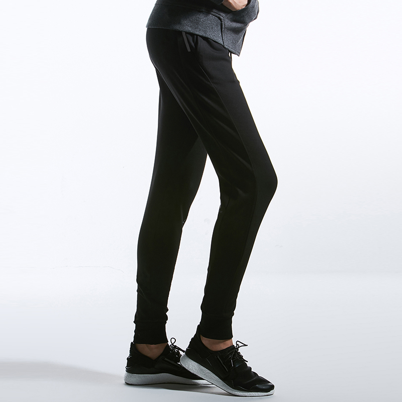 美国HOTSUIT后秀黑标系列运动裤女长裤收脚修身休闲针织裤女款