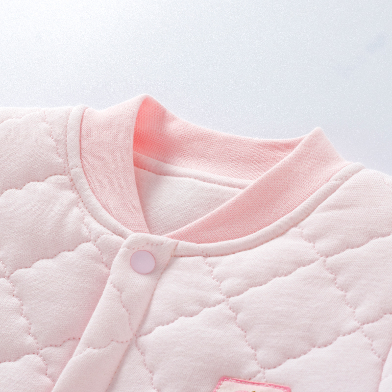 哈贝比婴儿衣服秋冬季连体衣0-1岁棉袄男女宝宝冬装爬服加厚哈衣