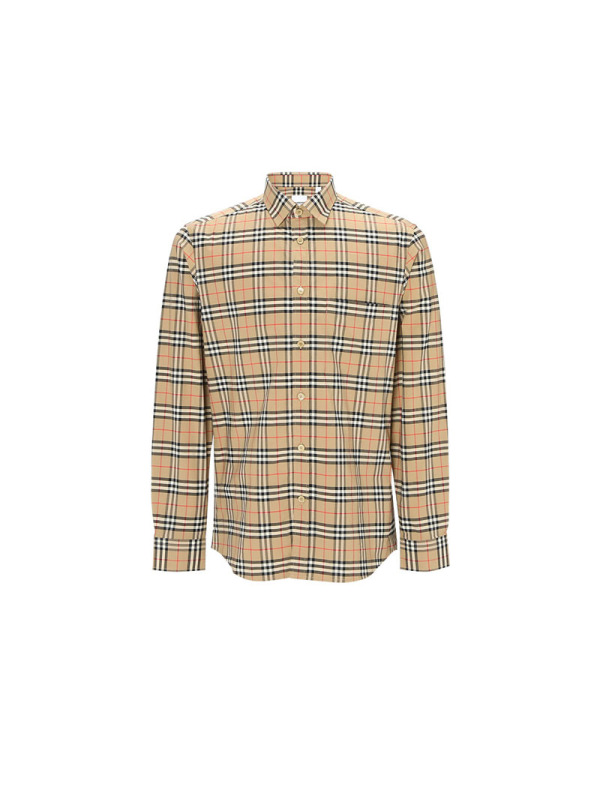 预售BURBERRY 博柏利 男士 衬衫经典格纹 长袖衬衫8020966