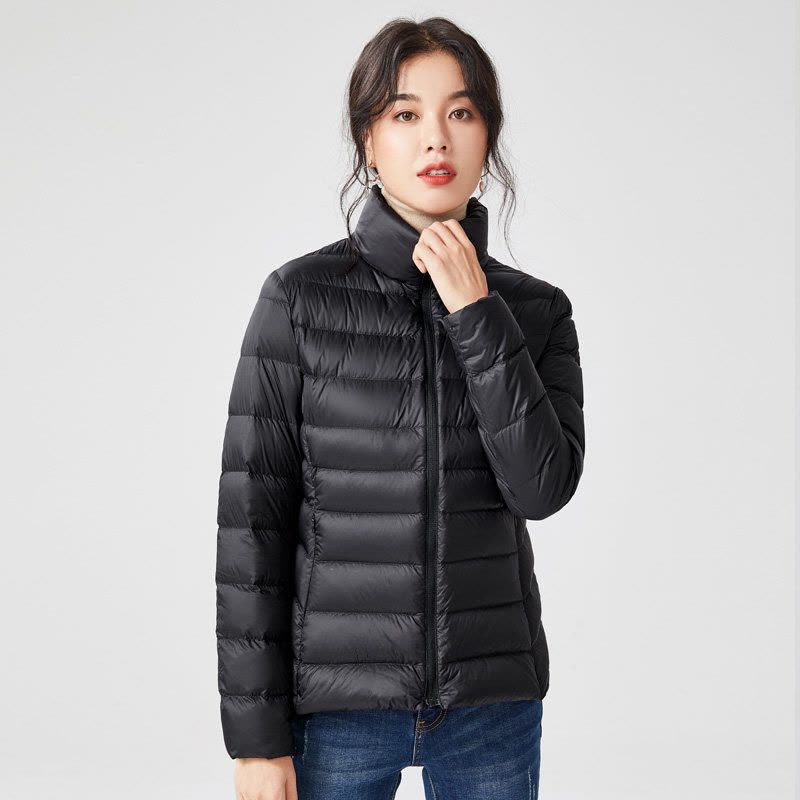 高梵轻薄羽绒服女短款超薄2020年新款冬薄款旗舰店轻便外套轻时尚图片