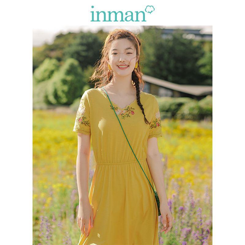 茵曼inman连衣裙