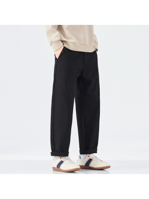 |新款秋季轻商务休闲裤子男秋款韩版潮流宽松小直筒长裤款