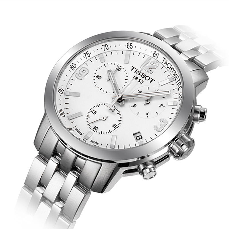 天梭(TISSOT)手表男表 骏驰PRC200系列日历 石英表 男士手表T055.417.11.017.00