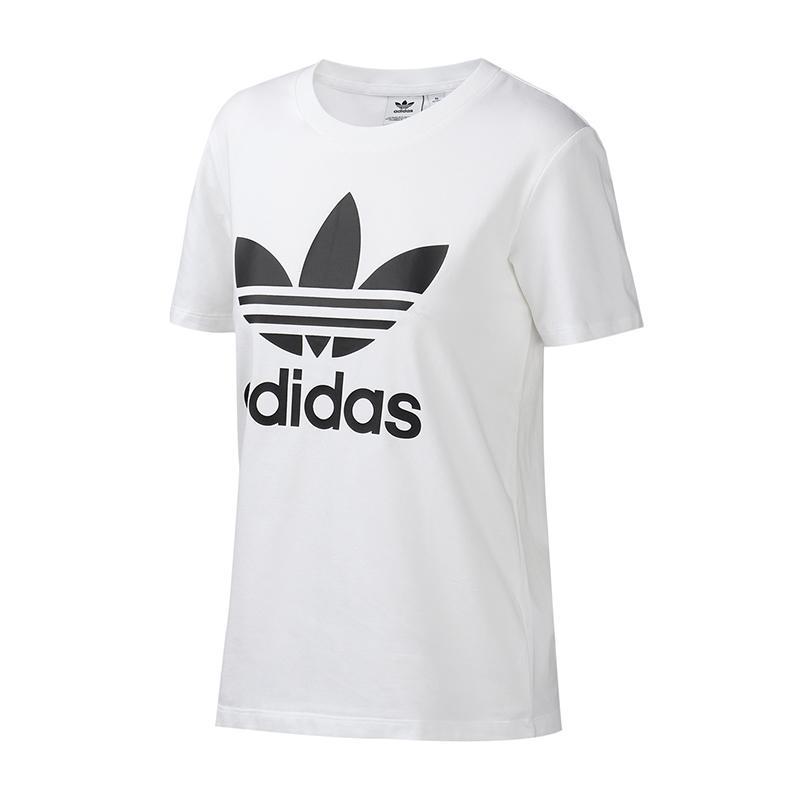 adidas阿迪达斯三叶草女装运动服休闲LOGO款短袖T恤FM3306