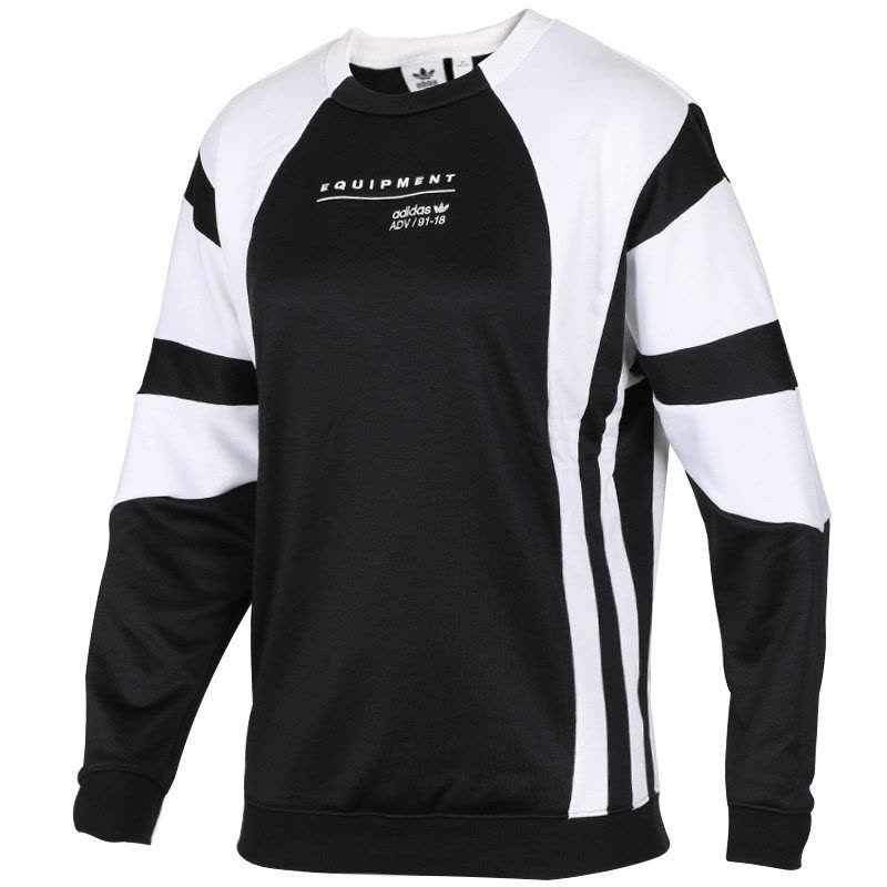 阿迪达斯三叶EQT女子运动圆领套头衫休闲卫衣CV7778图片