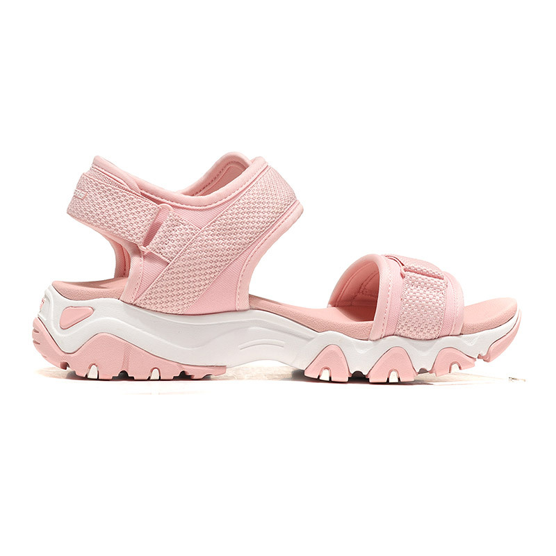 【自营】Skechers斯凯奇女凉鞋D‘lites一字魔术贴熊猫鞋88888160 88888160/LTPK浅粉色