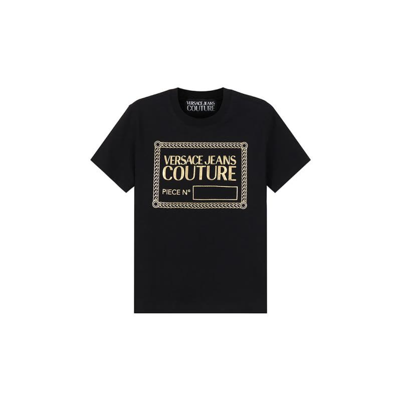 范思哲 VERSACE JEANS COUTURE 女士棉质圆领短袖T恤 72HAHT17 CJ00O图片