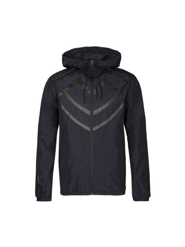 ADIDAS阿迪达斯NEO运动服男子休闲防风服连帽夹克外套-CV7003