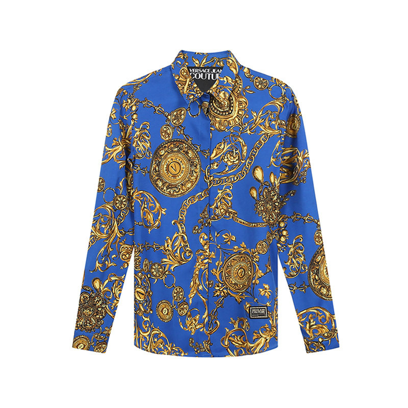 VERSACE JEANS COUTURE 范思哲 女士粘胶纤维休闲长袖衬衫71HAL201 NS007