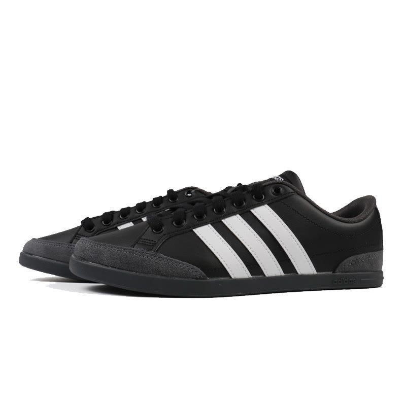 Adidas阿迪达斯板鞋男2020夏季透气低帮黑色运动鞋休闲鞋FV8553图片