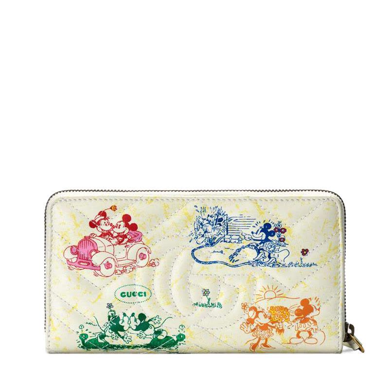 【预售15天左右发货】Disney x Gucci GG Marmont系列全拉链式钱包图片