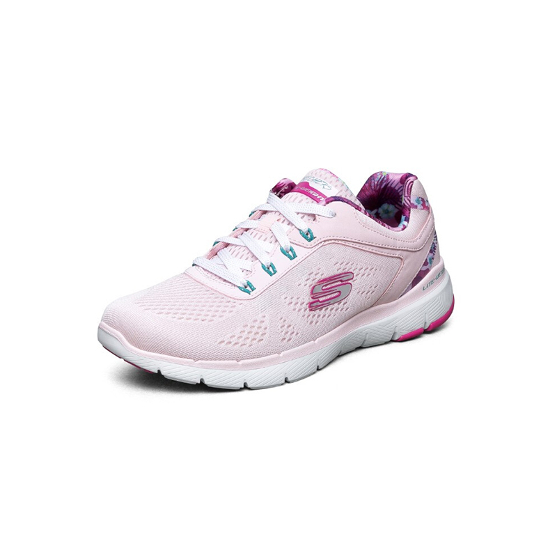 Skechers斯凯奇时尚印花拼接休闲运动鞋女子轻便减震跑步鞋149002