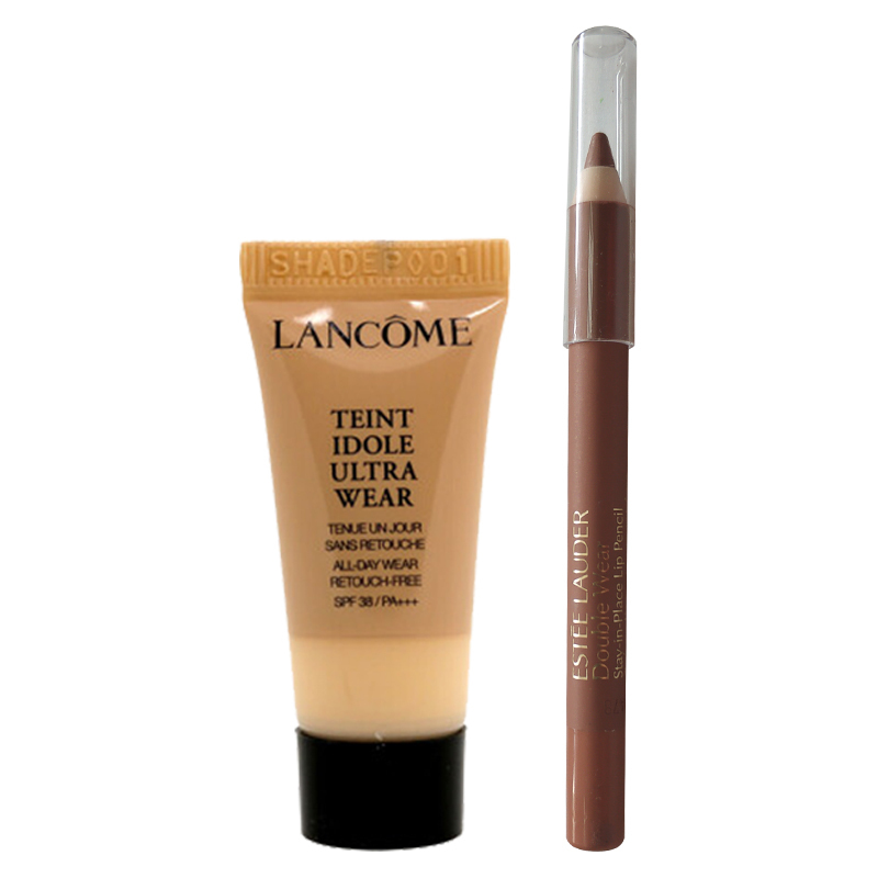 雅诗兰黛esteelauderdoublewear两用唇线笔18兰蔻持妆轻透粉底液5mlpo