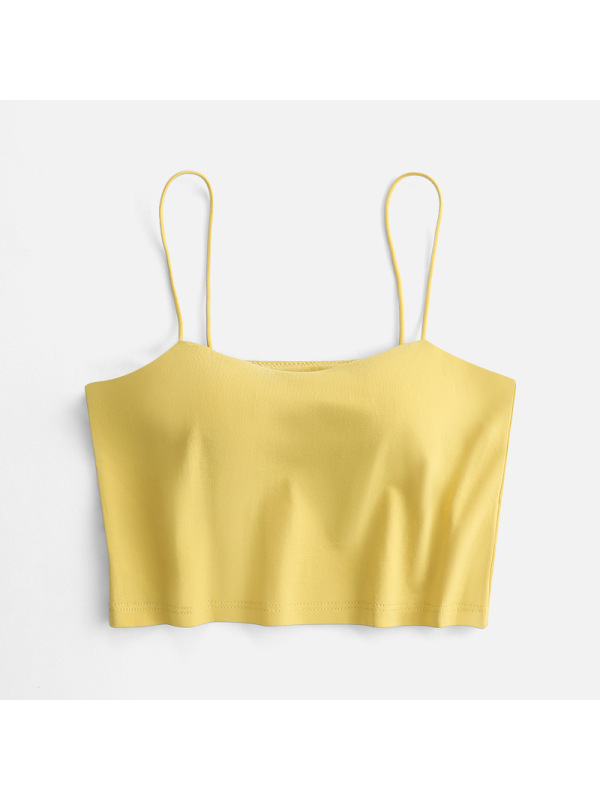 Ceba春夏细肩带背心式文胸一体式无钢圈内衣美背抹胸薄款防走光裹胸罩