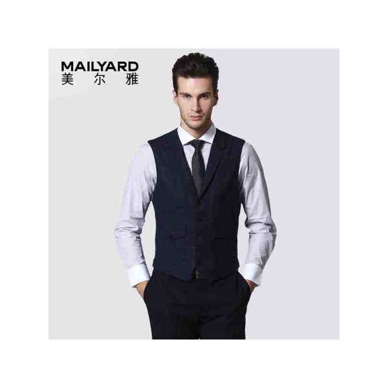 美尔雅(MAILYARD)男装马甲 男式商务休闲西服马甲男士绅士背心 002