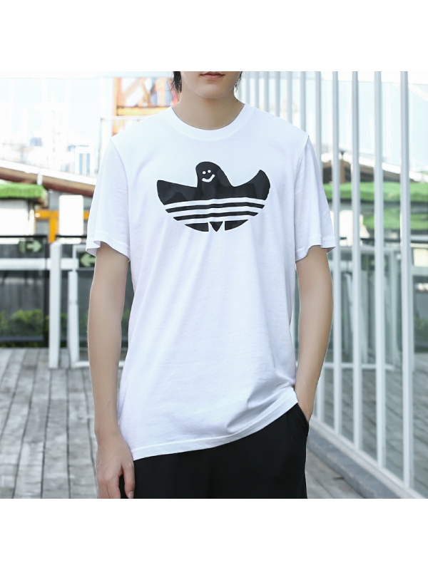 Adidas阿迪达斯三叶夏季男子休闲运动短袖T恤CF3110