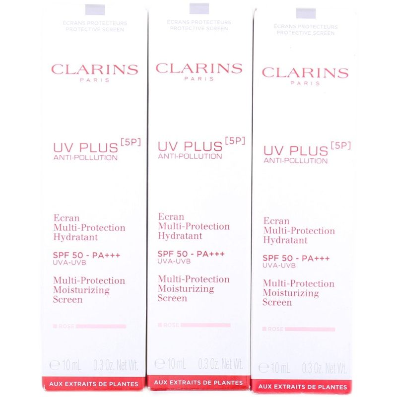 [专柜正品 ]娇韵诗CLARINS 轻透美白防晒乳液(润粉色)小样SPF50+ 10ml*3