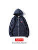 Supreme秋冬新款男士拉链连帽加绒卫衣