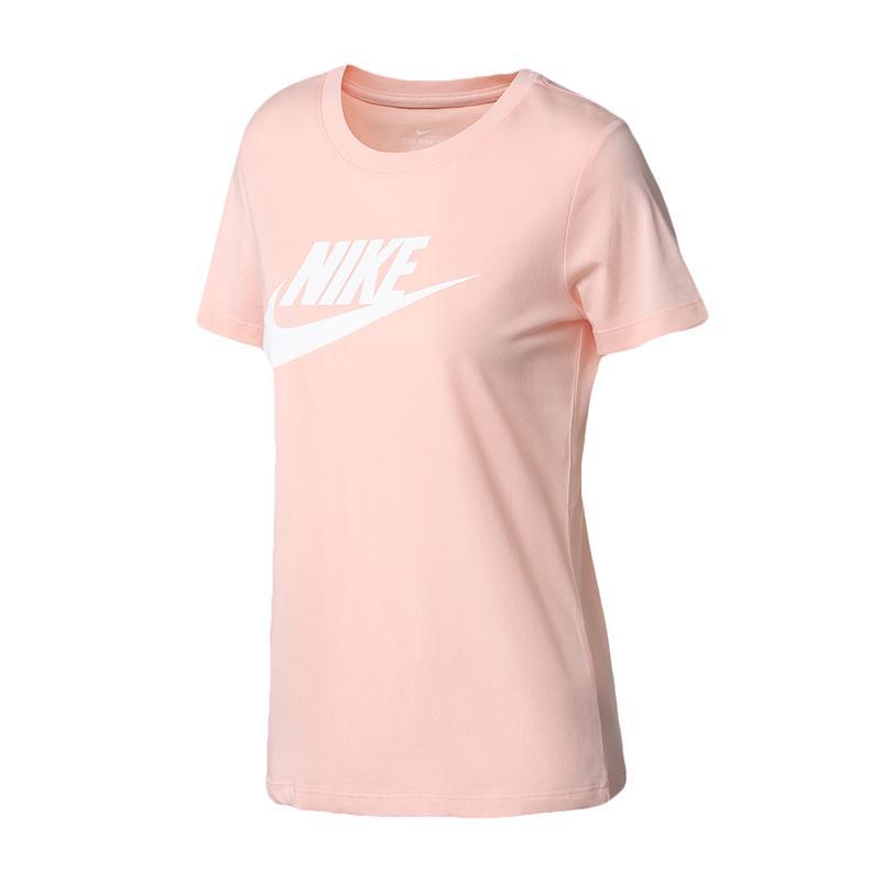 nike耐克女装短袖t恤经典简约圆领针织休闲运动服bv6170