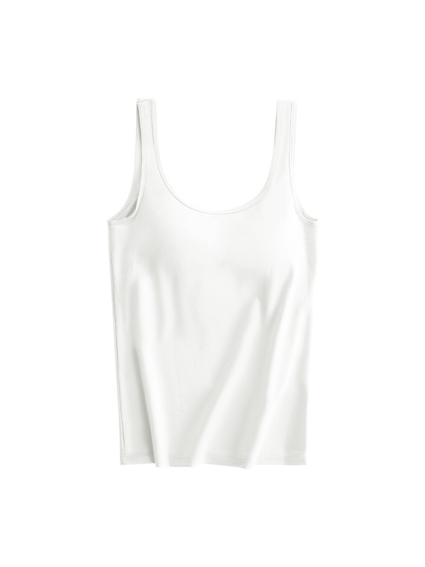 Ceba夏季带胸垫背心棉内搭一体式吊带文胸女美背防走光可外穿打底上衣