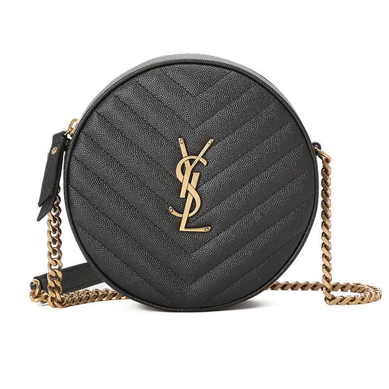 YSL VINYLE 圆饼 字母LOGO 610436图片