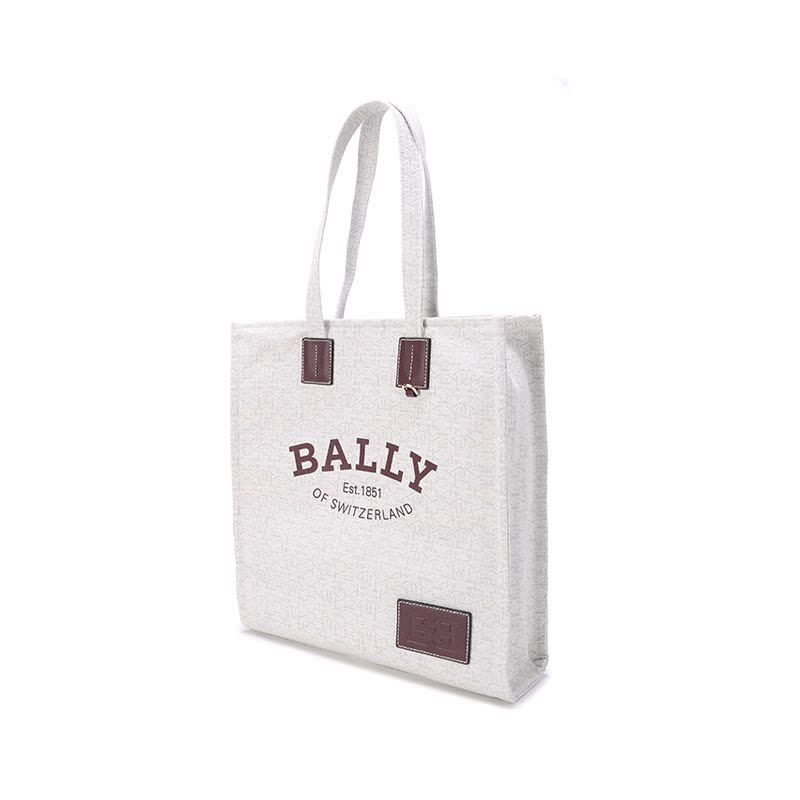 巴利 BALLY 奢侈品 女士织物B-Chain手提单肩包托特包 CRYSTALIA LMN图片
