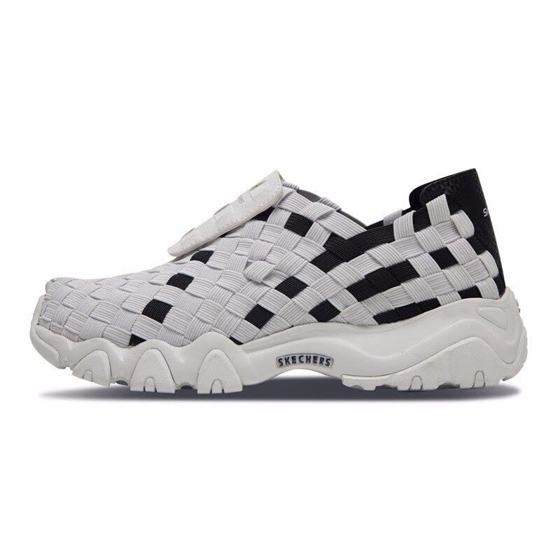 Skechers斯凯奇女鞋新款D’lites时尚休闲鞋编织熊猫鞋88888184图片