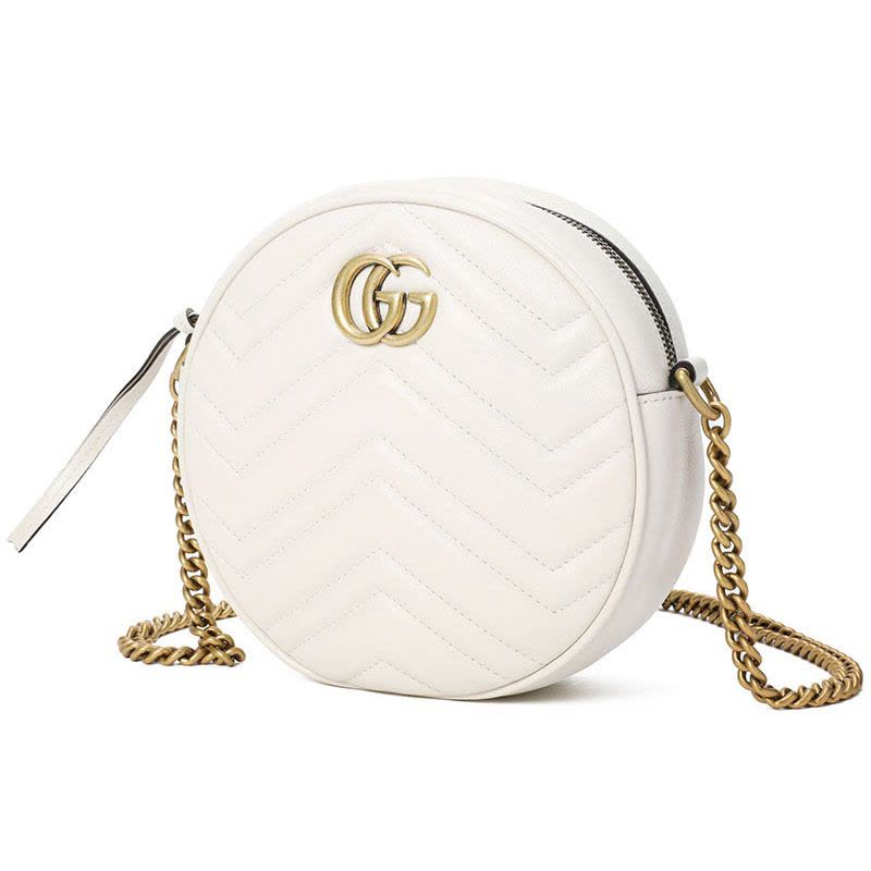 【预定】GUCCI GG Marmont系列圆形迷你肩背包 18.5*18.5*6.5CM图片