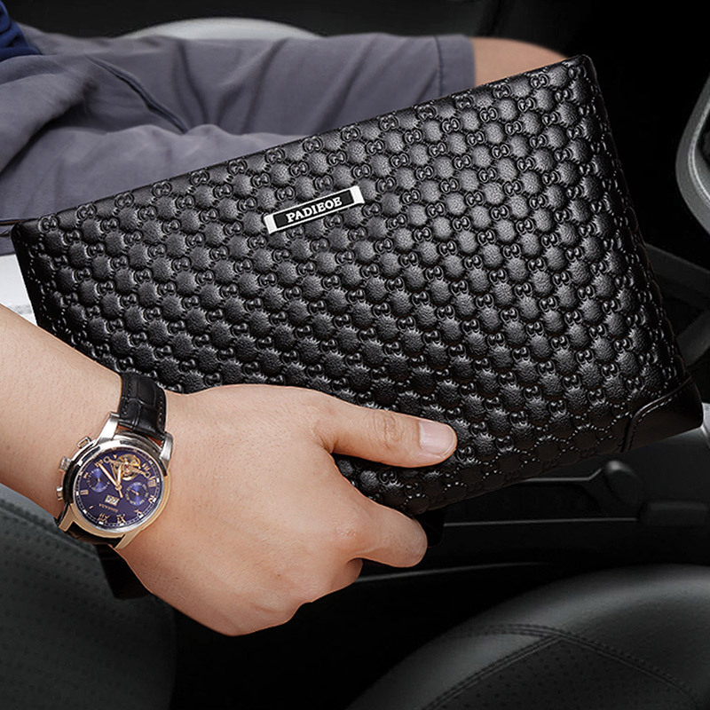 顺丰配送男士手包真皮男包手包大容量潮牌信封包男手拿包男士手拿包