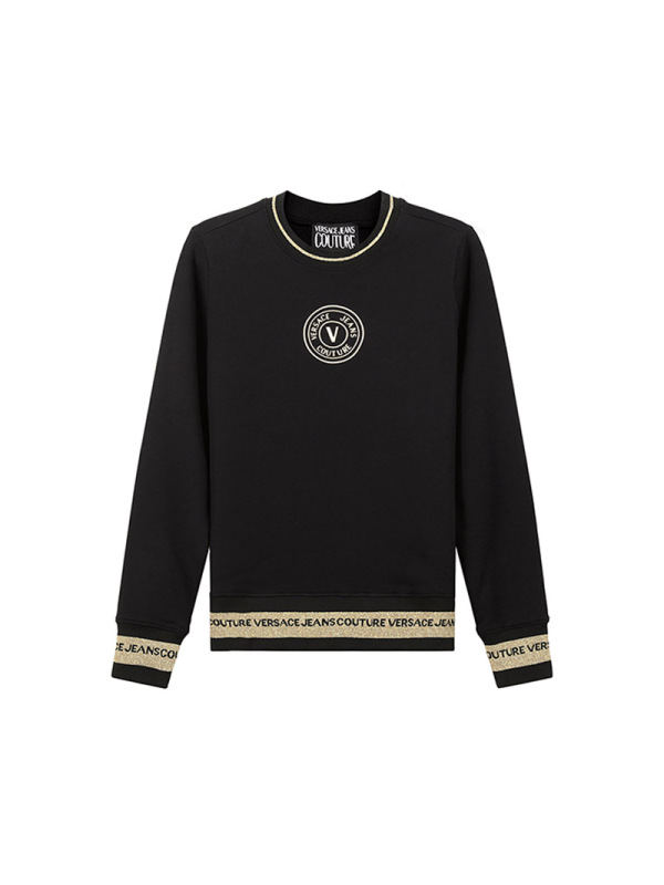 范思哲 VERSACE JEANS COUTURE 女士棉质圆领长袖卫衣运动衫72HAIT03 CF01T