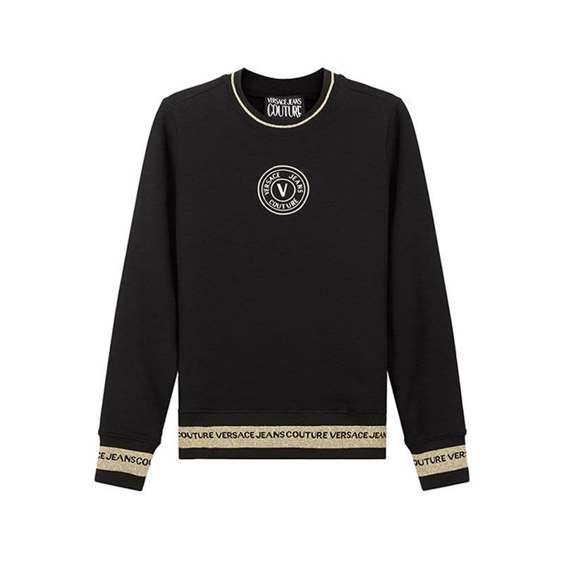 范思哲 VERSACE JEANS COUTURE 女士棉质圆领长袖卫衣运动衫72HAIT03 CF01T图片
