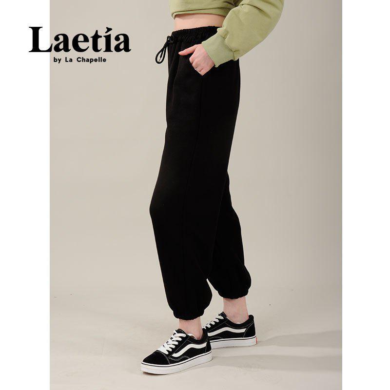 拉夏贝尔Laetia灰色运动裤女宽松束脚春夏新款显瘦百搭哈伦裤休闲卫裤911611992