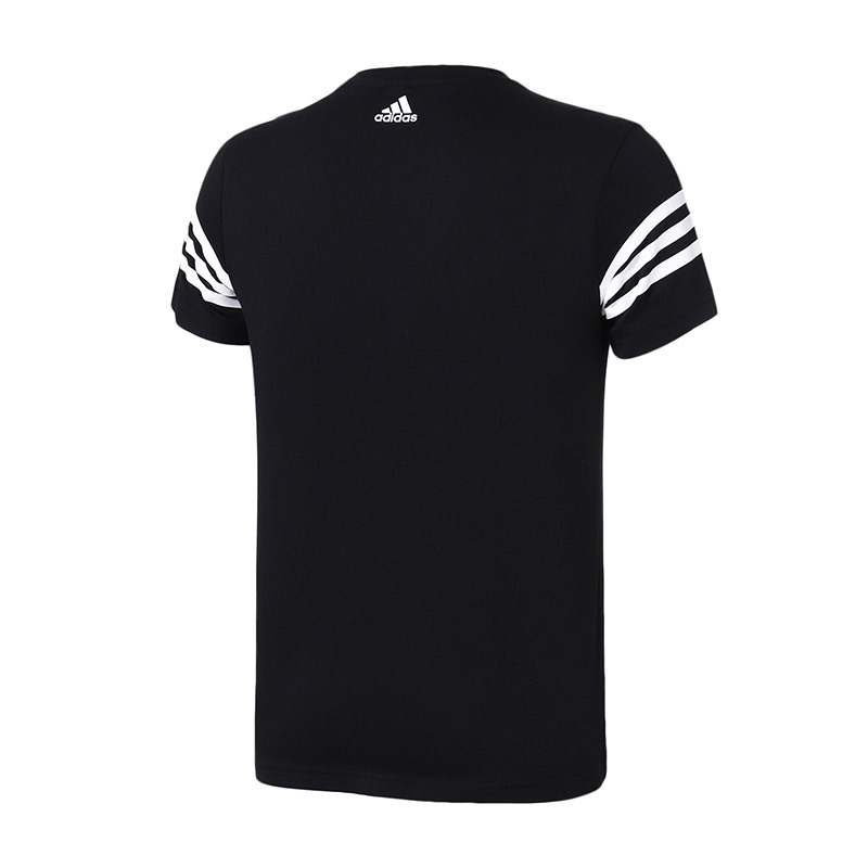 自营adidas阿迪达斯男子短袖t恤圆领休闲运动服cx5029lcx5029黑白