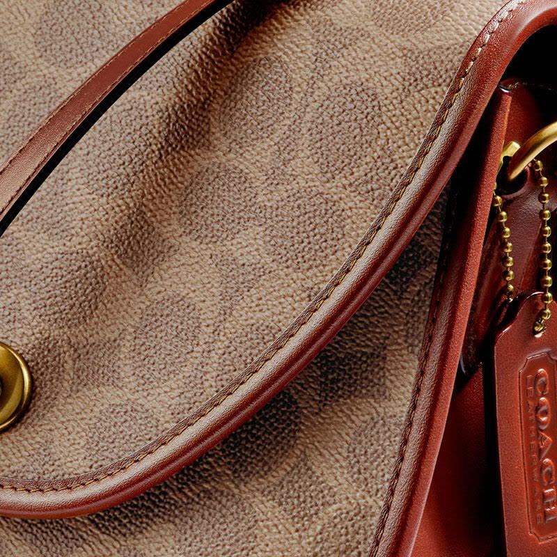 【预定】COACH/蔻驰 旋转扣斜挎包 109 21*21*6CM图片