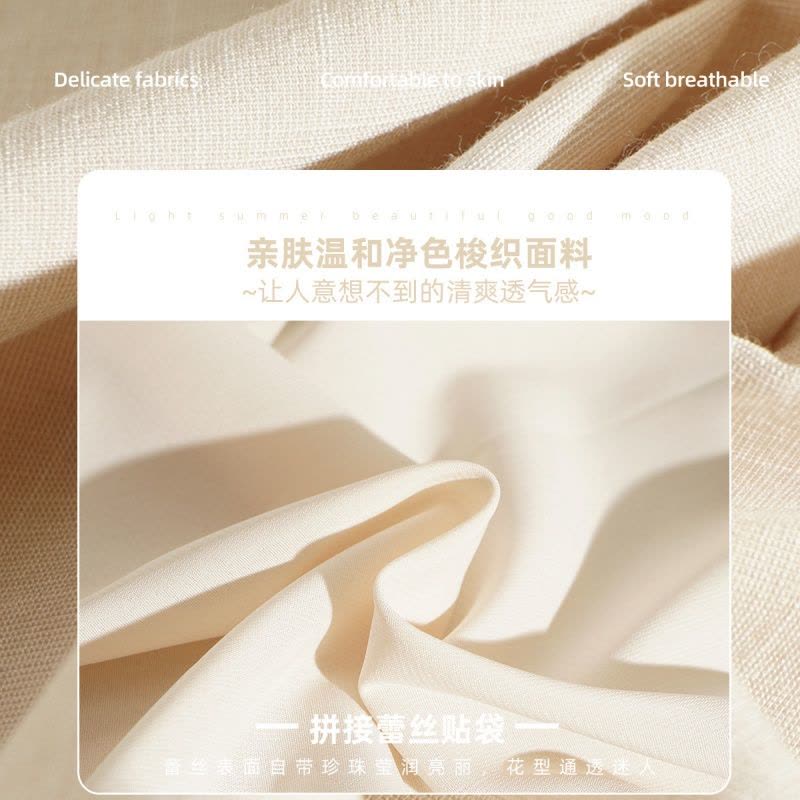OUNIXUE欧昵雪 | [时尚休闲衬衣裙]夏季知性简约翻领抽绳系带裙宽松连衣裙女图片