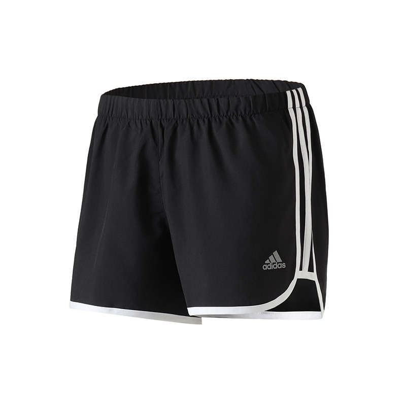 【自营】adidas女服运动短裤跑步瑜伽训练休闲运动服DQ2645 L DQ2645黑色
