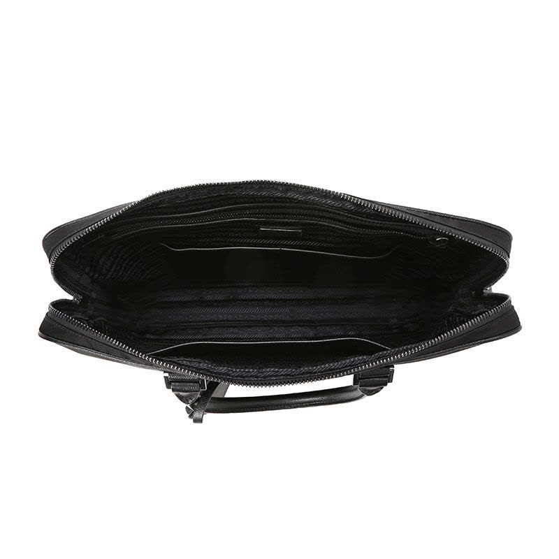 普拉达 PRADA Nylon 公文包 三角LOGO标尼龙2VE368 YOS银扣 男士手提包图片