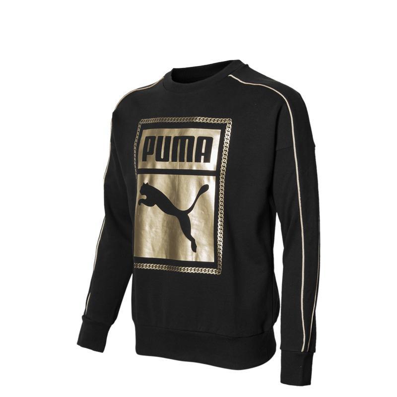 彪马puma薄款金标男子圆领套头衫运动卫衣577637