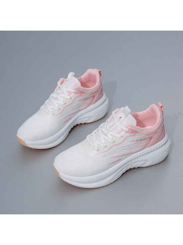 春季新款韩版透气飞织女鞋ins潮学生跑步运动鞋女休闲鞋