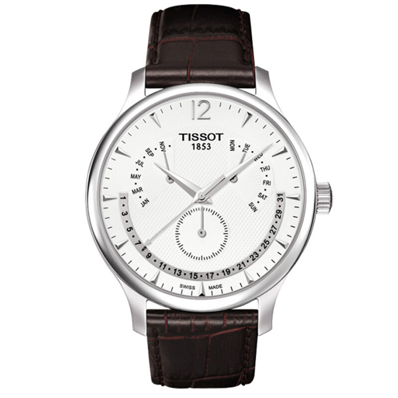 天梭手表 (TISSOT) 俊雅系列 简约运动休闲多功能男士石英表