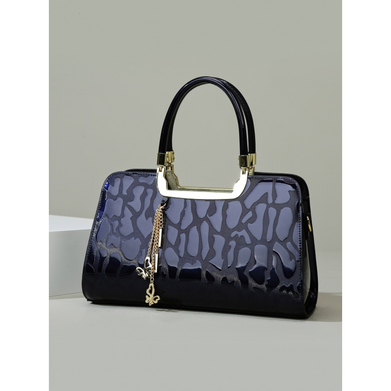 ceba2023新款高级感石头纹女士手提包大容量托特包复古单肩斜挎包包女