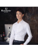 春季长袖衬衫男修身弹力免烫竹纤维工装衬衣男士纯色百搭商务寸衫